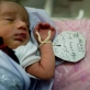 A premature baby lies in the special care Maternity Unit at the Malilai Hospital in Kabul, Afghanistan. Kate Holt.