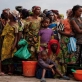 Families queue up to receive food rations at Don Bosco Orphanage in Goma. Kate Holt.