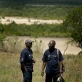 Amadou Yansané, an Earthwatch volunteer from Guniea, talks to Alkaly Doumbouya. Kate Holt.