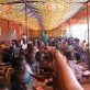 Citizens from Juba sit a tent constructed in Freedom Square, Juba, Southern Sudan. Kate Holt.