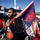 Manchester United supporters arrive at the opening game of the Vodacom Challenge series in Cape Town. Kate Holt.