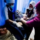Woman giving birth in Kabul, Afghanistan. Kate Holt.