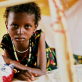 A young girls who suffers from TB in an infectious disease hospital that is supported by Johanniter. Kate Holt.