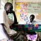 A man in the leprosy consultation room of Juba teaching hospital. Kate Holt.