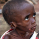 Naya is 12 years old. Her parents were forced to flee their home in Lofu county over a year ago. Kate Holt.