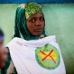Women sit in a community meeting, organised by UNICEF,  to raise awareness about the dangers of FGM in the Shabelle. Kate Holt.
