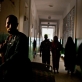 A security guard patrols a ward maternity unit of Benadir Hospital in Mogadishu. Kate Holt.